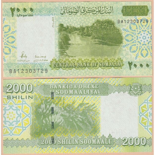 Somalis 2000 šilingų 2010 p#W39 UNC