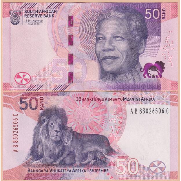 Pietų Afrika 50 randų 2023 p#W150 UNC