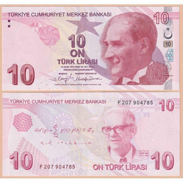 Turkija 10 lirų 2022 p#223f (100 vnt.) UNC