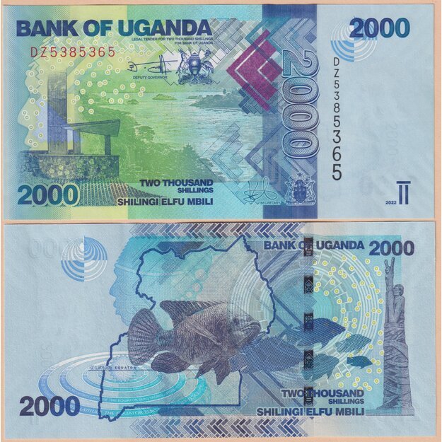 Uganda 2000 šilingų 2022 p#50 UNC
