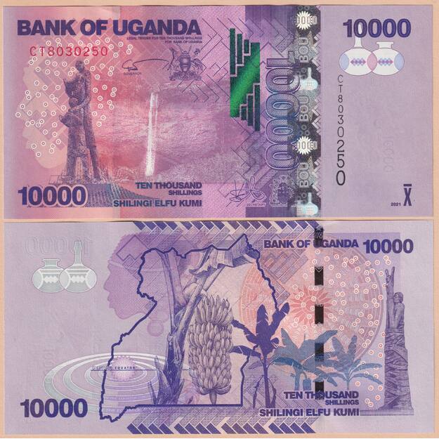 Uganda 10000 šilingų 2021 p#52 UNC