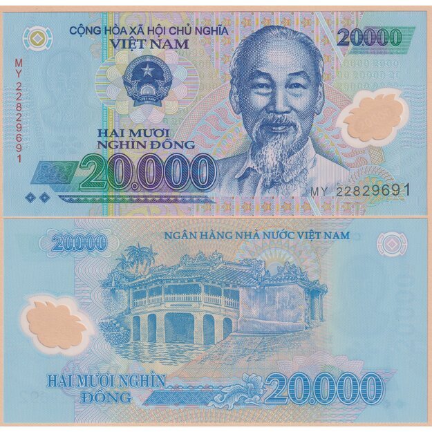 Vietnamas 20000 dongų 2022 p#120 UNC