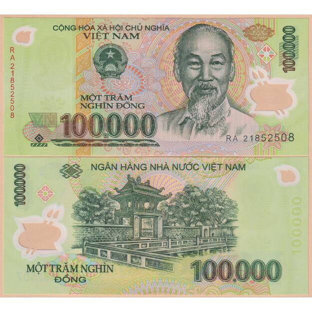 Vietnamas 100000 dongų 2021 p#122 UNC