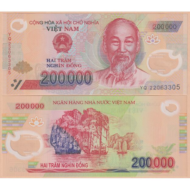 Vietnamas 200000 dongų 2022 p#123 UNC