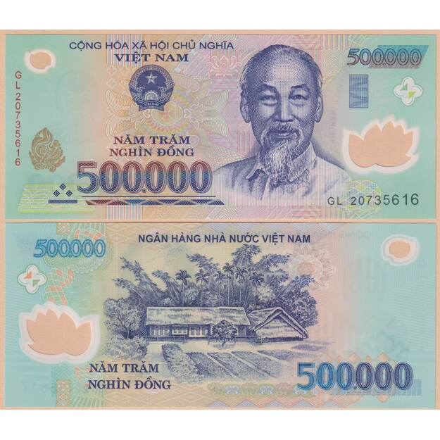 Vietnamas 500000 dongų 2020 p#124 UNC